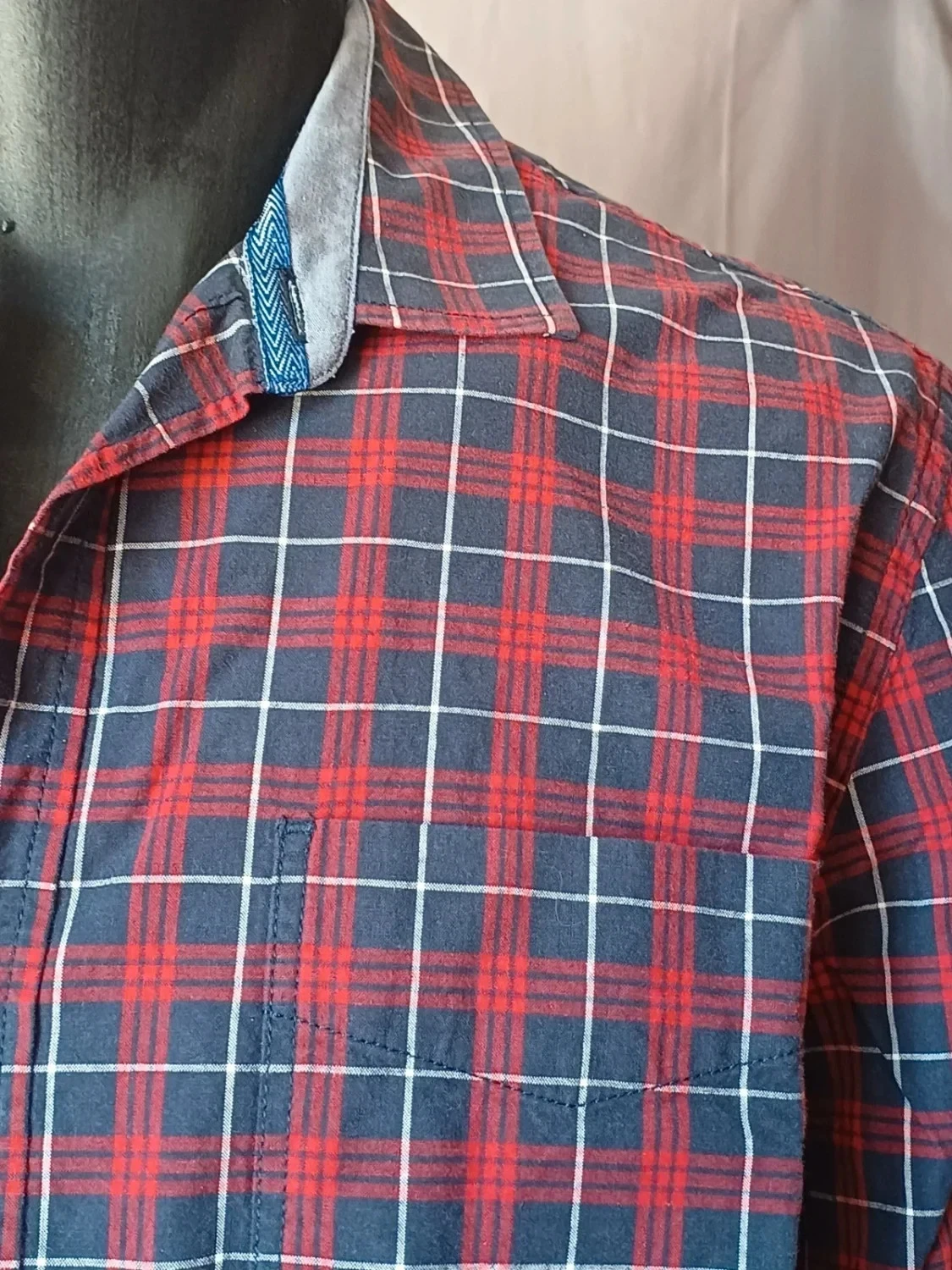 Camisa tamanho L Bonobo xadrez lenhador – photo 3